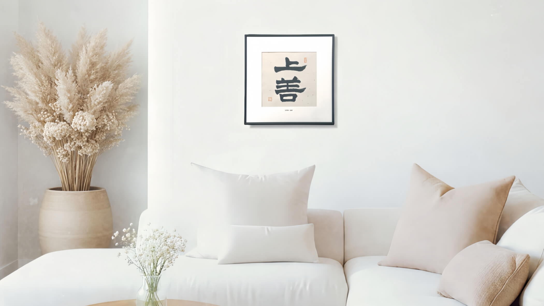 FEIverse Beautiful Chinese calligraphy framed artwork ideal for cultural gifts and interior design.
