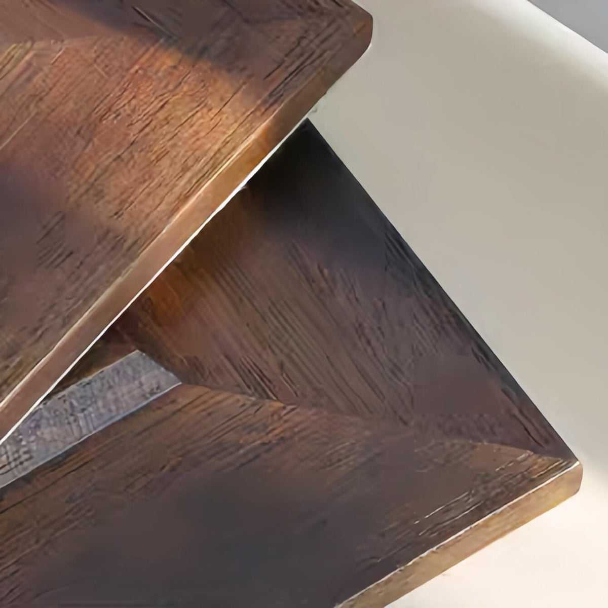 FEIverse Handmade Chinese Calligraphy Art – Square Vintage Solid Wood Frame, Wall or Table Display (“Stillness”)