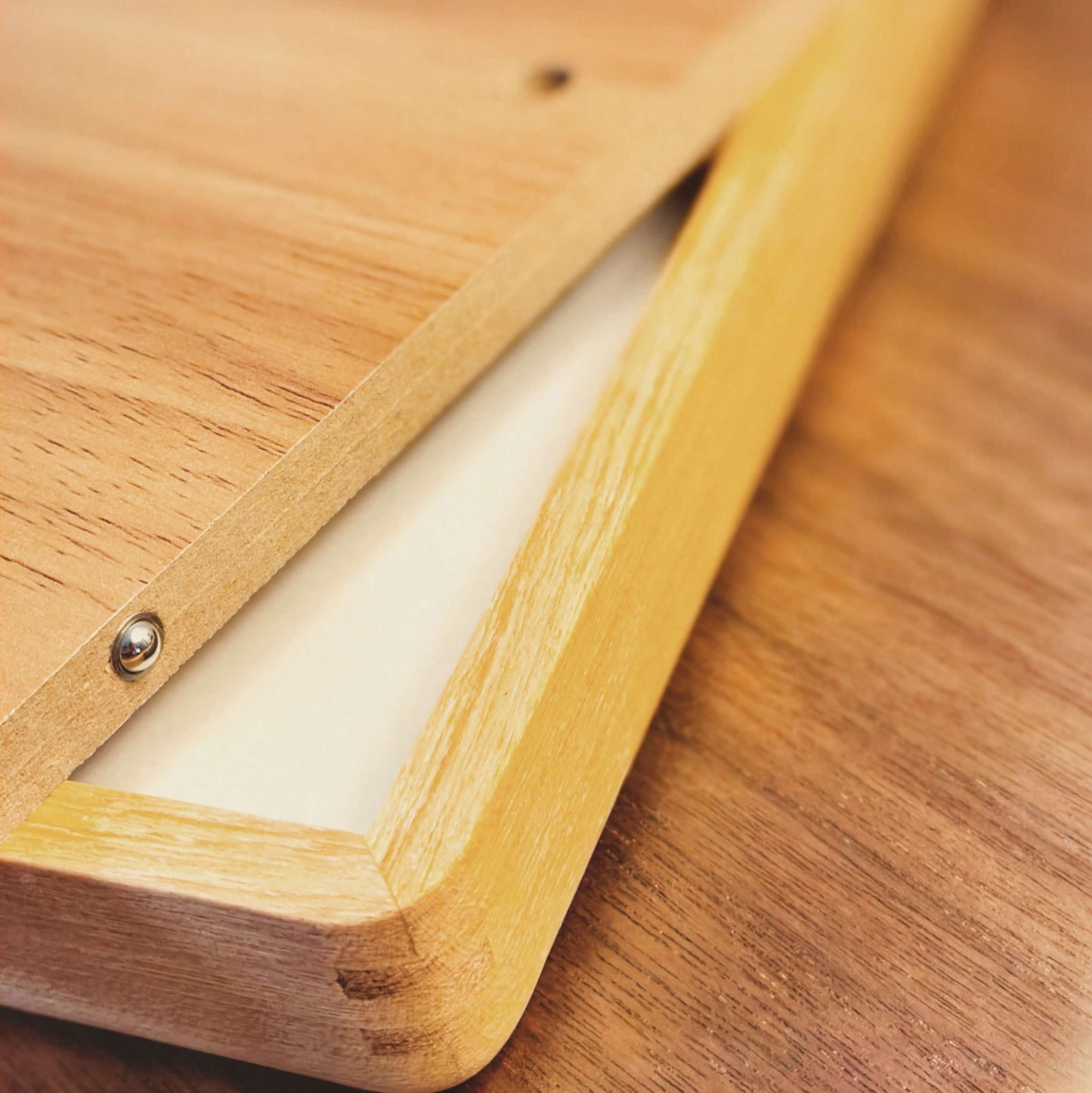 Handmade Chinese Calligraphy Art – Solid Wood Frame, Wall or Table Display (“The Road is Long, But Perseverance Prevails”)